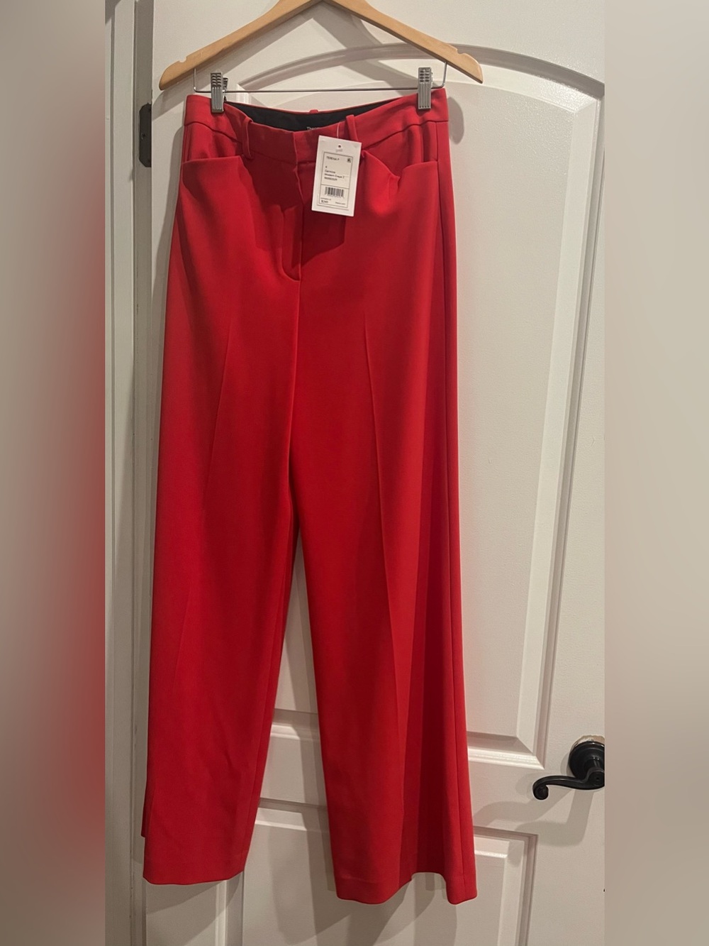 MWT Theory Red Wide-Leg Trousers